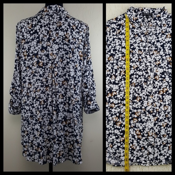 Velvet Heart Lightweight Button Front Shirt Sz 1X - Picture 2 of 8